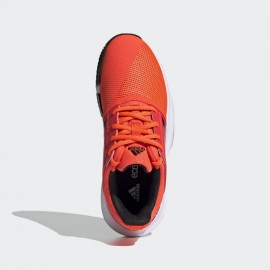 Детские теннисные кроссовки Adidas Courtjam (Orange)